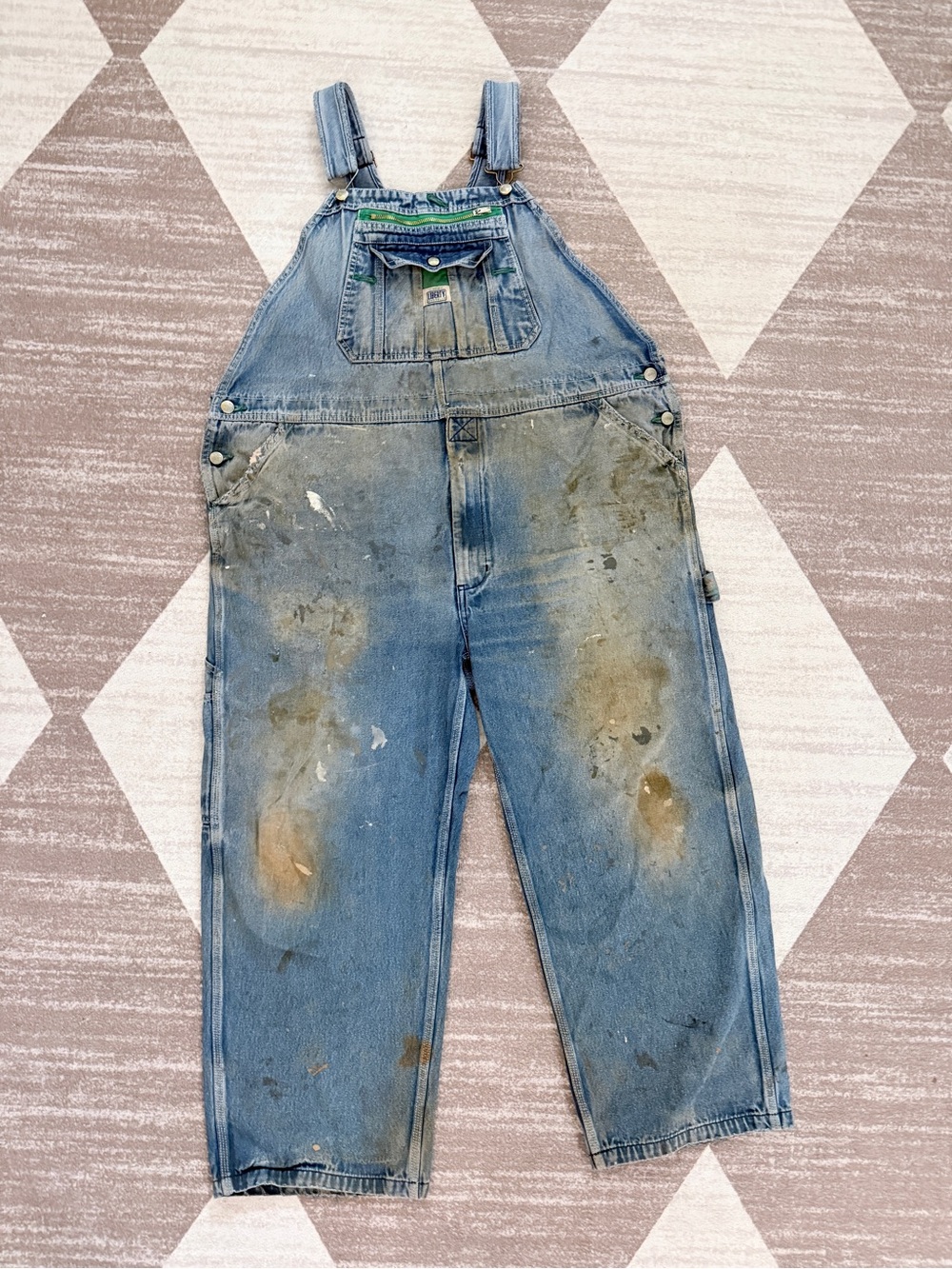 Liberty Well-Worn Jean Overalls 44 x 30